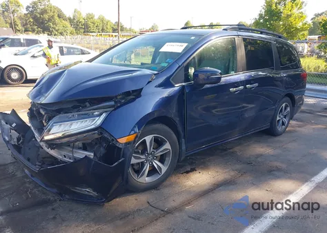 2018 Honda Odyssey Touring from USA, damaged, VIN 5FNRL6H84JB071538